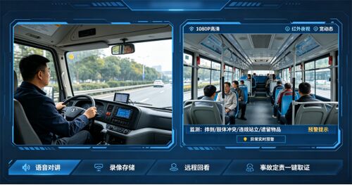 Blog công ty mới nhất về Bảo vệ kép cho người lái và hành khách, giám sát toàn diện bên trong và bên ngoài xe