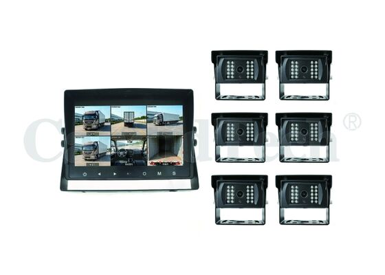 Giá tốt. Hệ thống giám sát phương tiện AI 6 kênh với màn hình LCD IPS 10,1 inch HD và ghi thẻ SD 512GB để đảm bảo an ninh cho đội xe trực tuyến