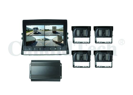Hệ thống camera quan sát xung quanh 360 độ 4 kênh với tính năng phát hiện người đi bộ bằng AI, độ phân giải 1080P và độ bền ngang tầm xe